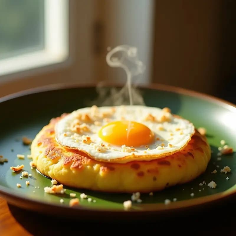 Bibingka Filipina con Queso Edam y Huevo: Desayuno Dulce en Sol y 15 Minutos