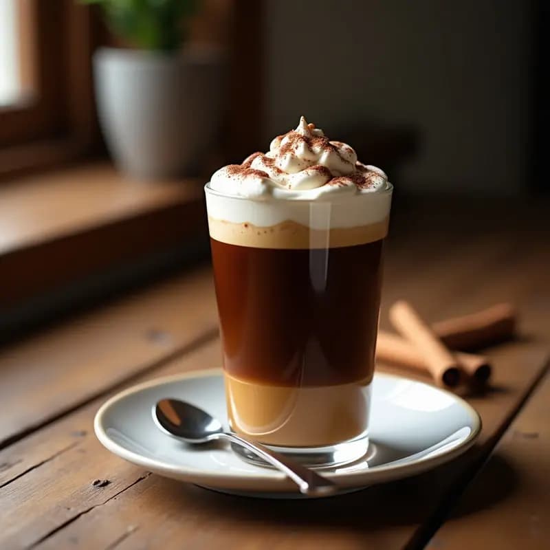 Bicerin Turín: Bebida Italiana de Chocolate, Café y Nata con Twist de Canela