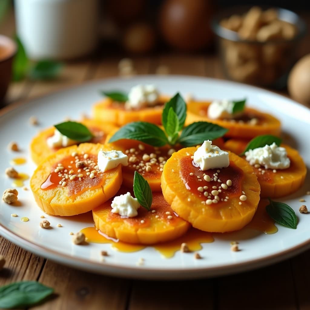 Bidenas de Calabaza y Queso Feta con Miel de Trufa: Receta Griega en Thermomix