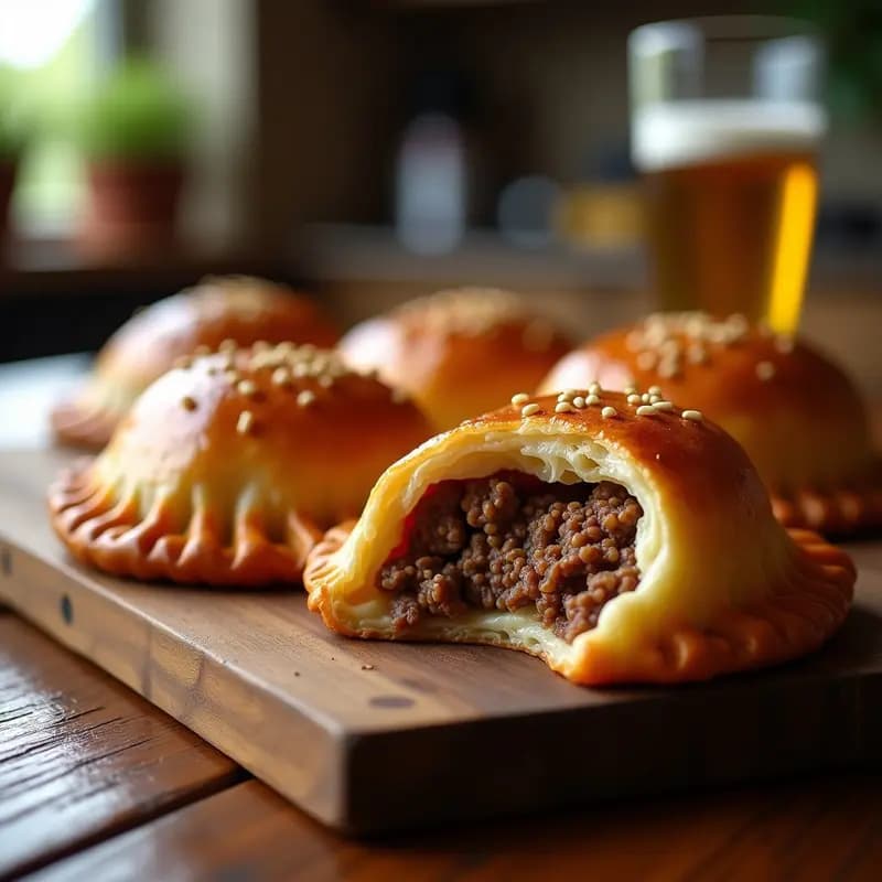 Bierocks Alemanes de Carne y Repollo: Empanadas en Airfryer para Llevar