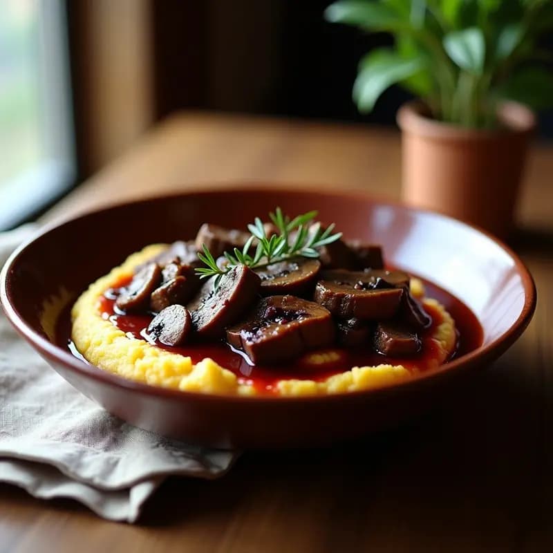 Biffe alla Pizzaiola con Salsa de Vino Tinto y Hongos: Receta Argentina Tradicional