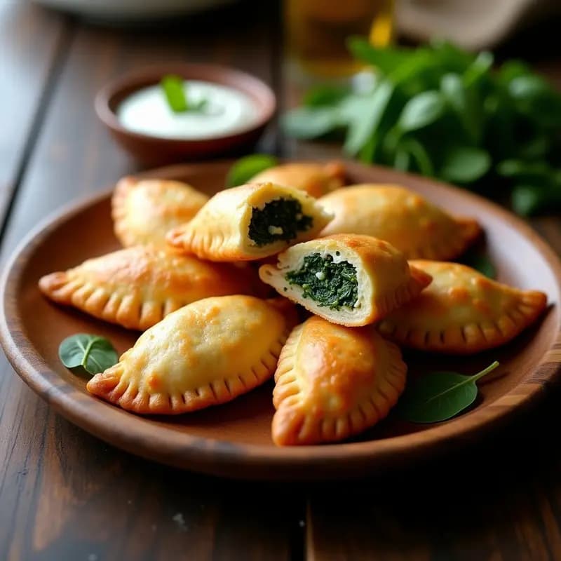 Bigoñetes Argentinos de Ricota y Espinaca: Empanadas Fritas en 30 Minutos