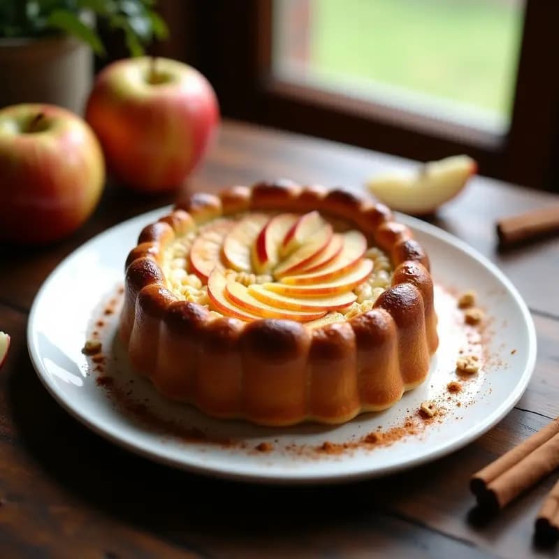 Bignement de Manzana y Canela al Horno: Postre Francés Sin Azúcar y Sin Gluten