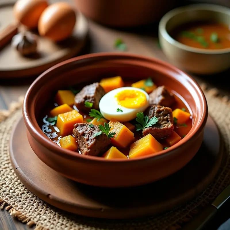 Billi Bi de Cordero y Calabaza: Guiso Judío Marroquí de Slow Cooking