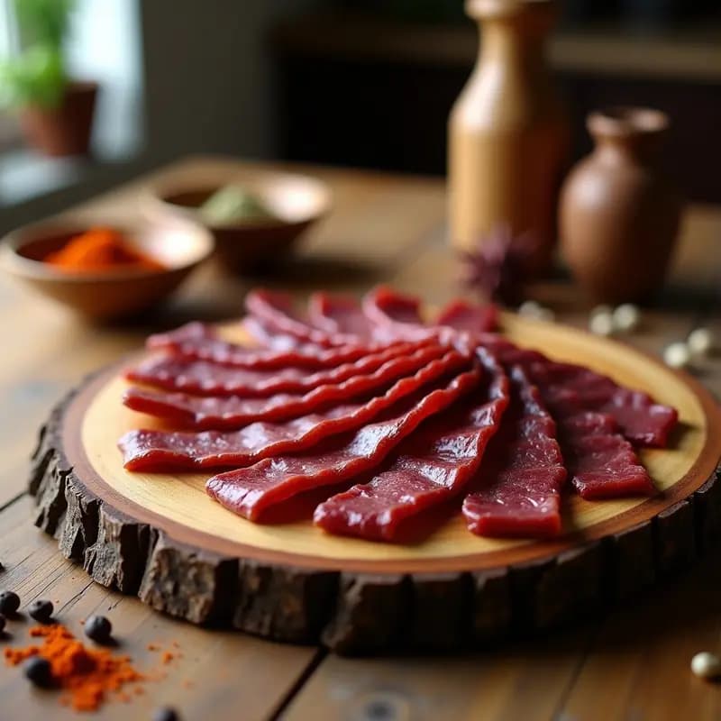 Biltong de Ternera Secado al Viento: Snack Sudafricano Alto en Proteína y Sin Aceite