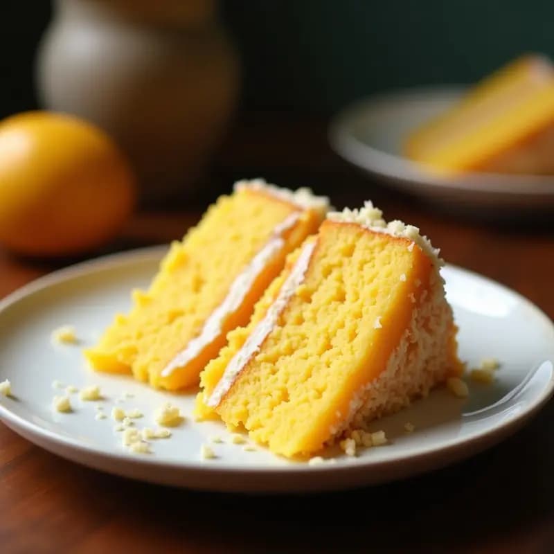 Bingkat Filipina de Mango y Coco Rallado: Postre Sin Horno y Alta en Fibra