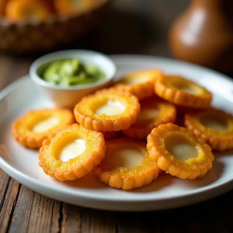 Binis de Plátano Macho y Queso: Aperitivo Venezolano Frito y Crujiente en 10 Minutos