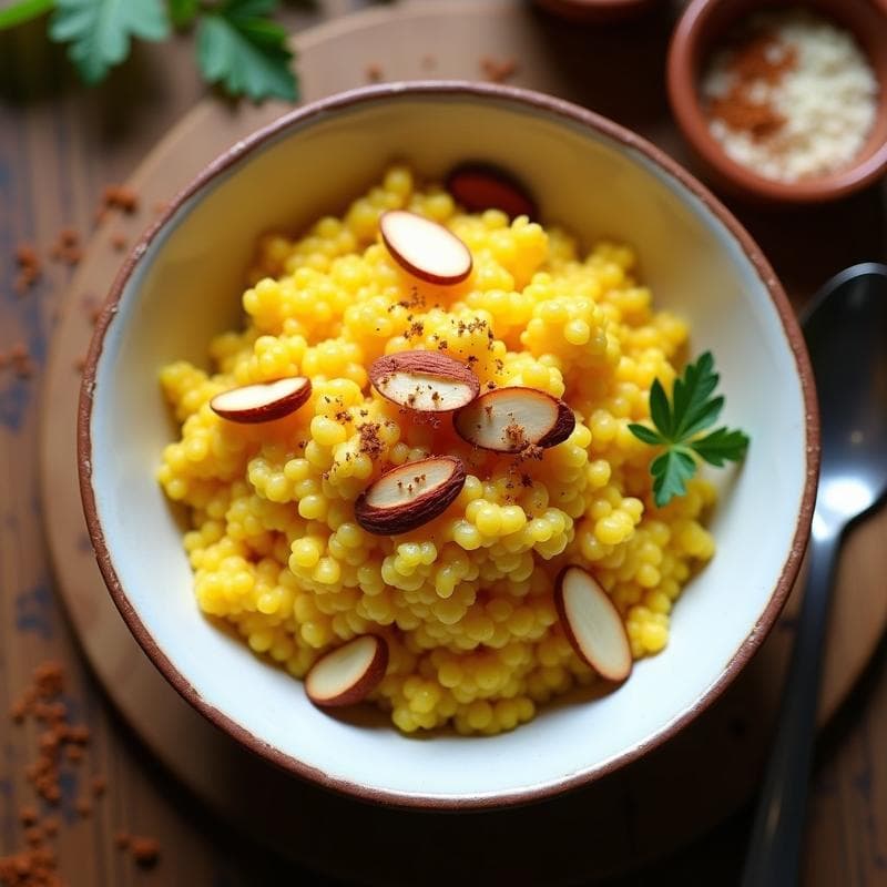 Birinji de Coliflor con Azafrán y Almendras: Receta Persa Low-Carb en Thermomix