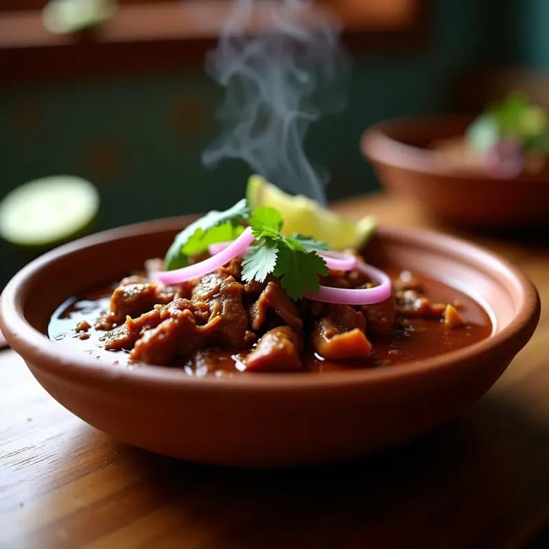 Birria de Res: Guiso Mexicano en Olla Lenta con Chile Pasilla y Consomé