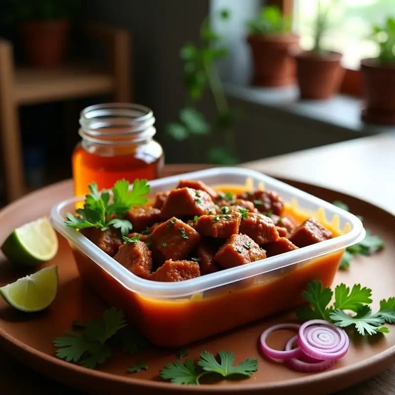 Birria de Res: Estofado Mexicano con Consomé para Mojar en Tupper