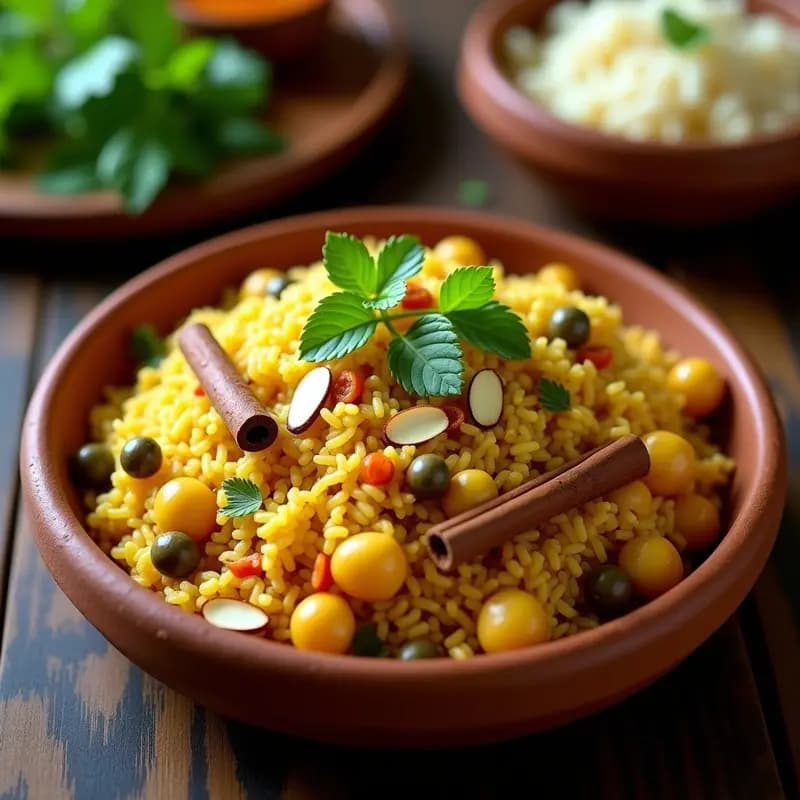 Biryani de Coliflor y Garbanzos: Receta India Vegana y Baja en Carbohidratos en Olla Rápida