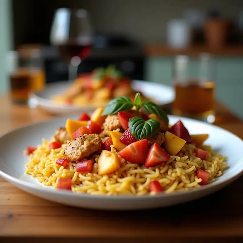 Biryani de Pollo con Azafrán y Frutos Secos: Receta India Festiva y Aromática
