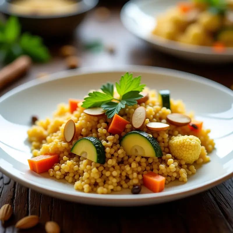 Biryani de Quinoa y Vegetales: Receta India Keto con Especias Aromáticas
