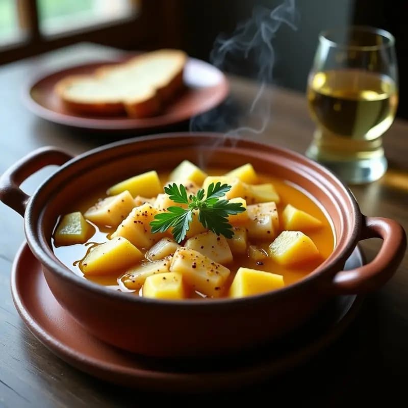 Biscalina de Bacalao y Azafrán: Receta Vasca Tradicional sin Lácteos