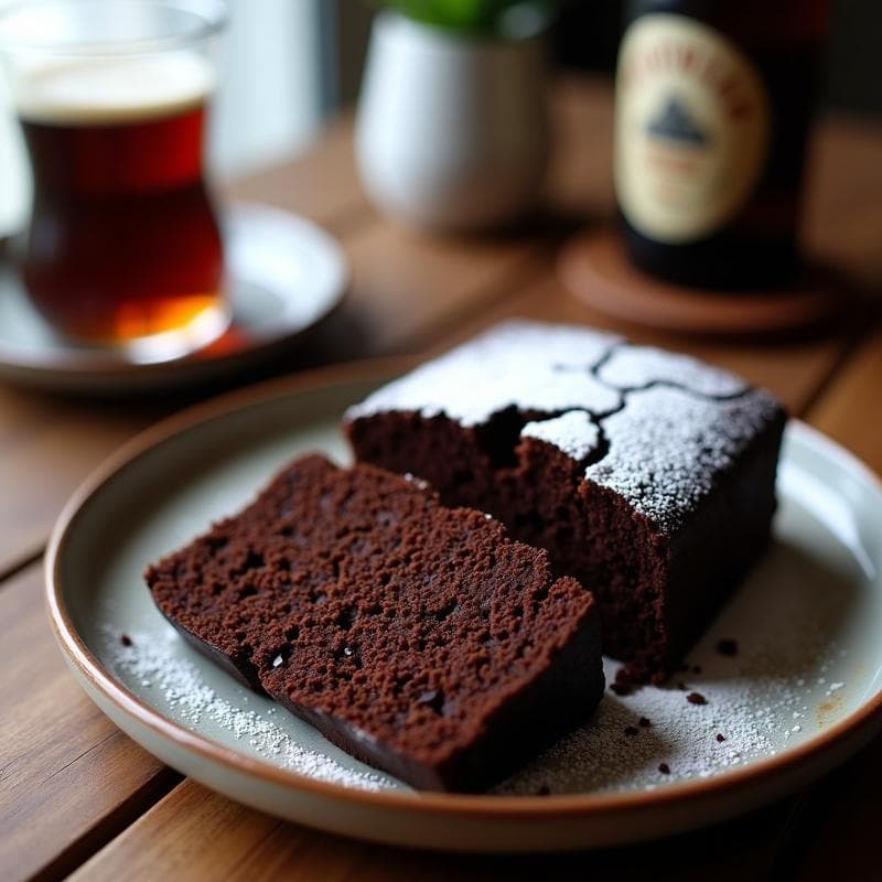 Biscocho de Cerveza Negra y Chocolate: Receta Esponjosa en 10 Minutos Sin Batidora