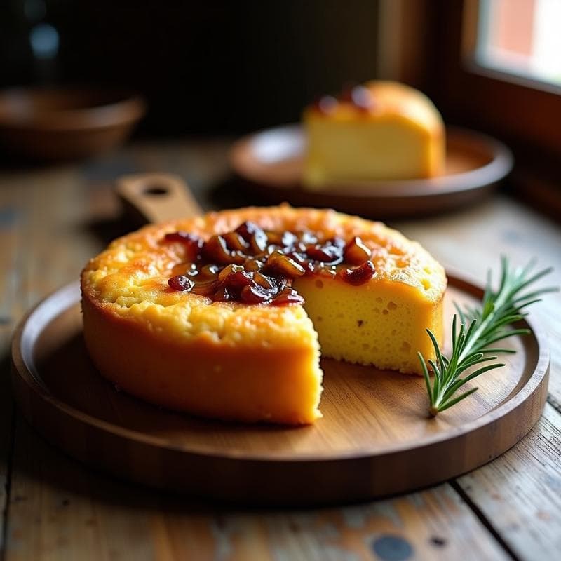 Bizcocho Esponjoso de Cebolla Caramelizada: Receta Tradicional con Sabor Intenso