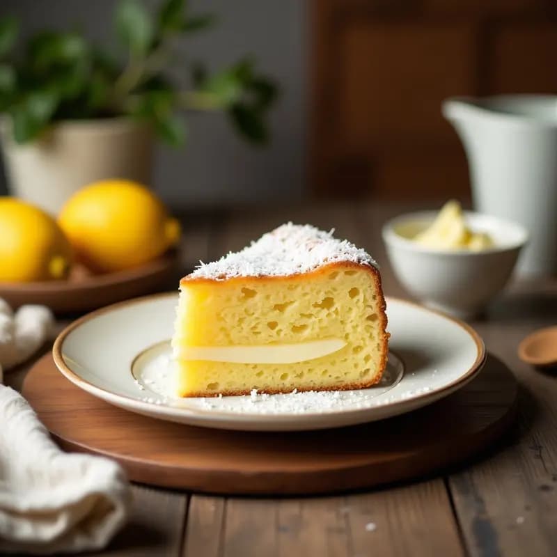 Biscocho Esponjoso de Limón y Coco: Receta Fácil en 30 Minutos Sin Batidora