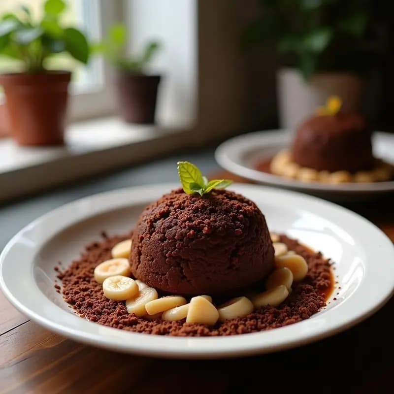 Bizcocho Marmolado de Café y Cacao: Receta Sin Huevo y Esponjoso en 40 Minutos