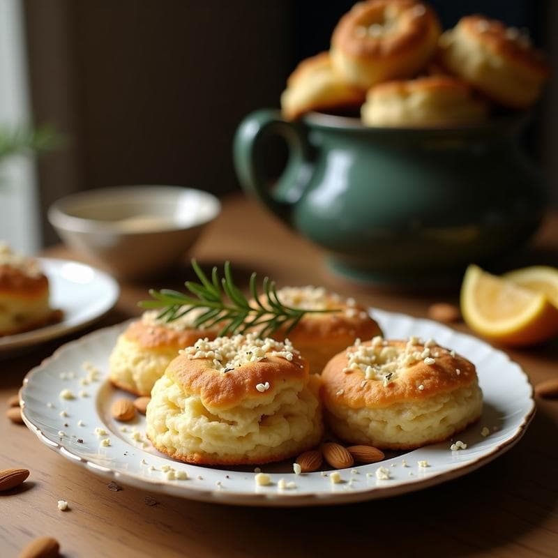Biscochos de Almendra y Romero: Aperitivo Mediterráneo Sin Gluten y Keto