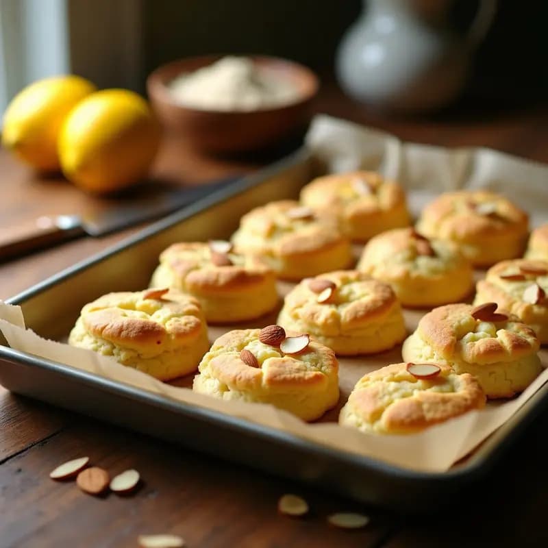 Biscochos de Harina de Almendra y Limón: Postre Francés Sin Gluten y Keto