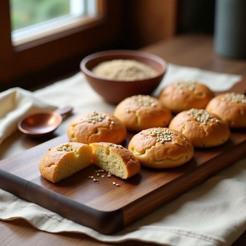 Biscochos de Mijo y Semillas de Lino: Desayuno Keto Sin Harina en 25 Minutos