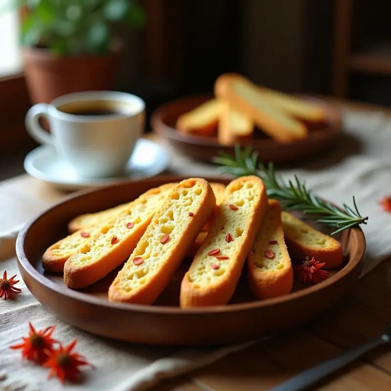 Biscotti de Almendra y Azafrán: Postre Italiano Sin Gluten para Acompañar Café