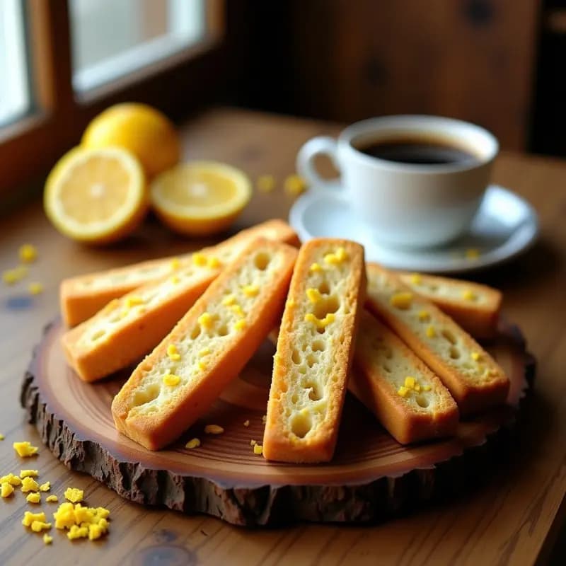 Biscotti de Almendra y Cáscara de Limón: Postre Italiano Keto para el Café
