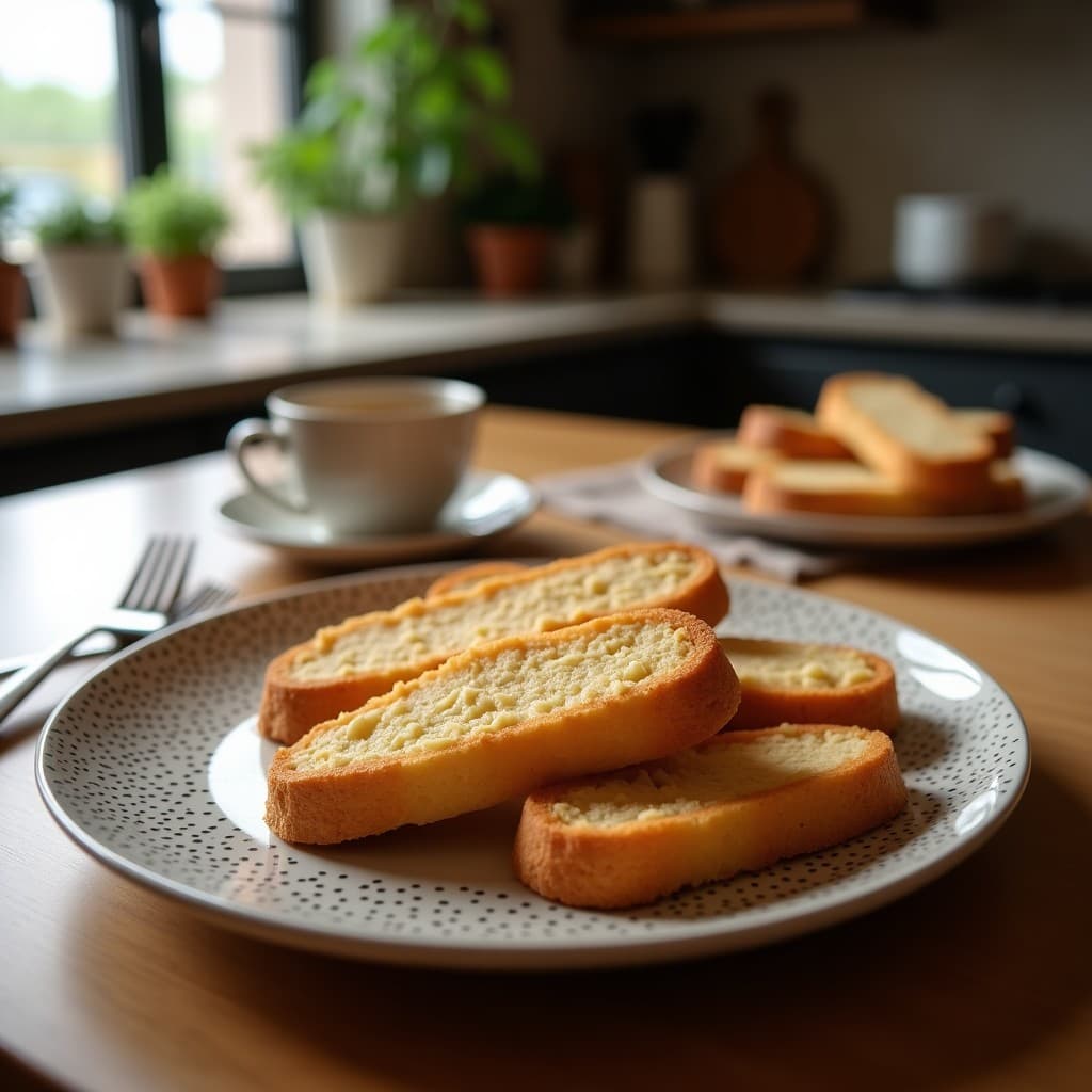 Biscotti de Almendra y Romero: Receta Italiana Sin Harina para Acompañar Café
