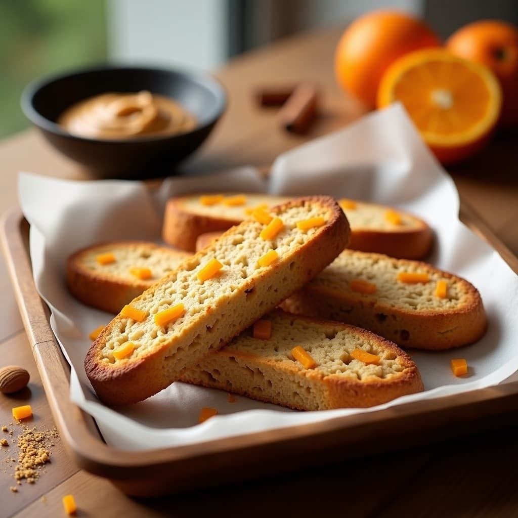 Biscotti de Avena Sarracena y Naranjas Confitadas: Postre Italiano Sin Gluten y Keto