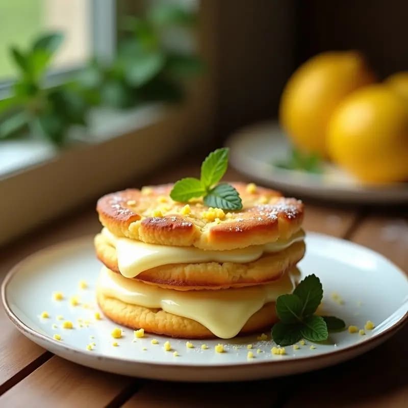 Biskuit Ruso con Crema de Limón: Postre Eslavo Sin Gluten y Esponjoso