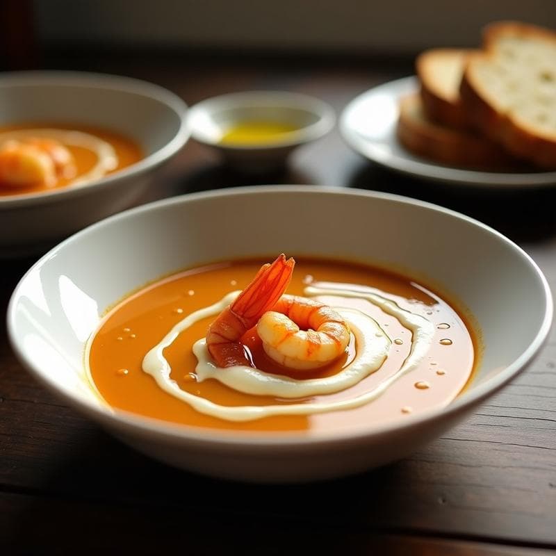 Bisque de Ajo Negro y Gambas: Receta en Thermomix con Sabor Profundo en 25 Minutos