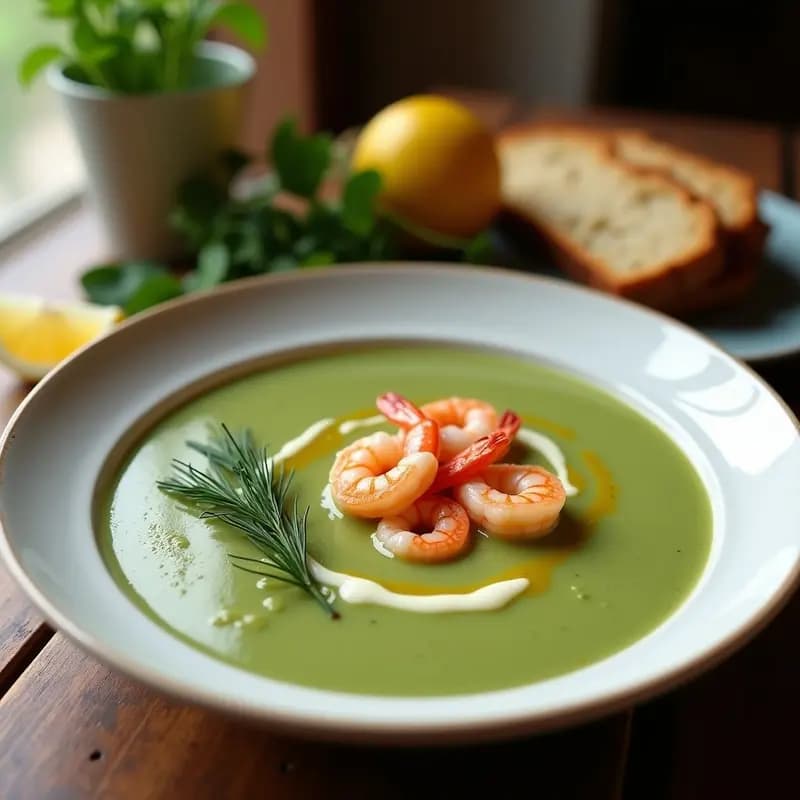 Bisque de Espinacas y Gambas: Receta en Airfryer en 15 Minutos para Cenar Ligero
