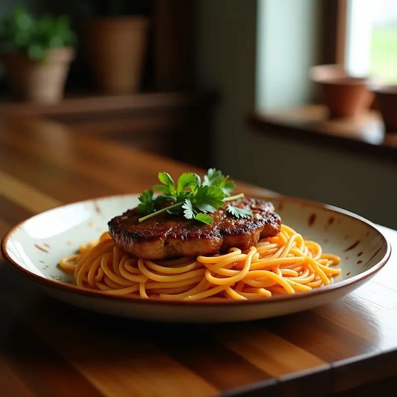 Bistec a la Mexicana con Jackfruit: Versión Vegana del Clásico con Salsa de Chile