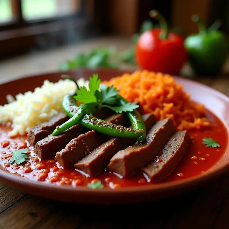 Bistec a la Mexicana con Rajas de Chile Poblano: Receta de Res Tradicional y Picante