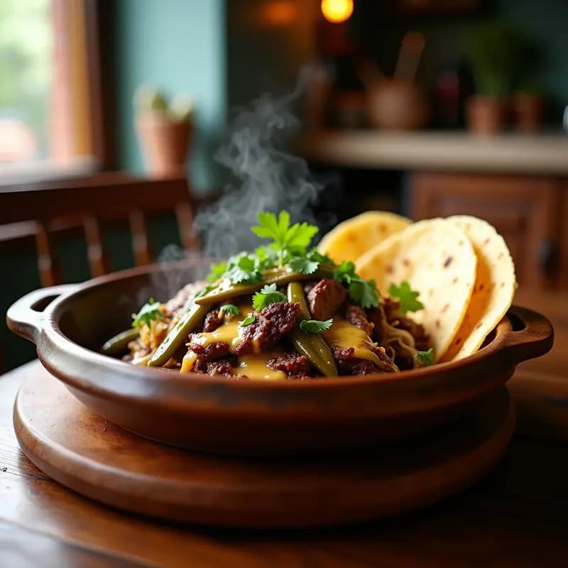 Bistec a la Mexicana con Rajas y Queso Fundido: Receta de Carne con Chiles y Cebolla