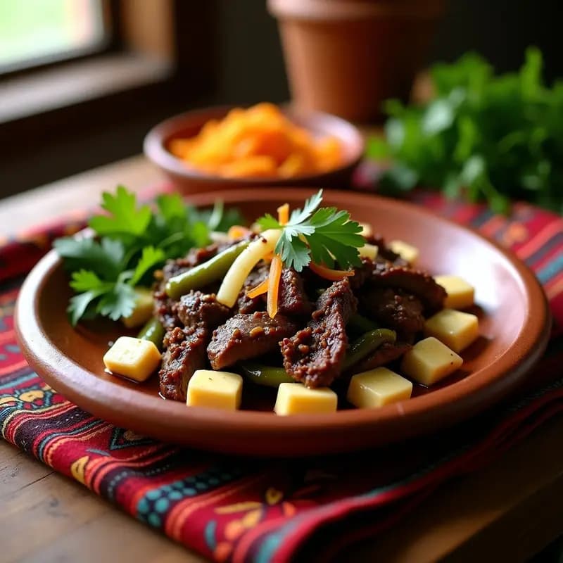 Bistec a la Mexicana con Rajas y Queso Panela: Receta Casera en Sartén Antiadherente