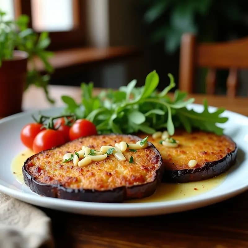 Bistec a la Milanesa de Berenjena: Receta Italiana Vegana y Crujiente en Airfryer