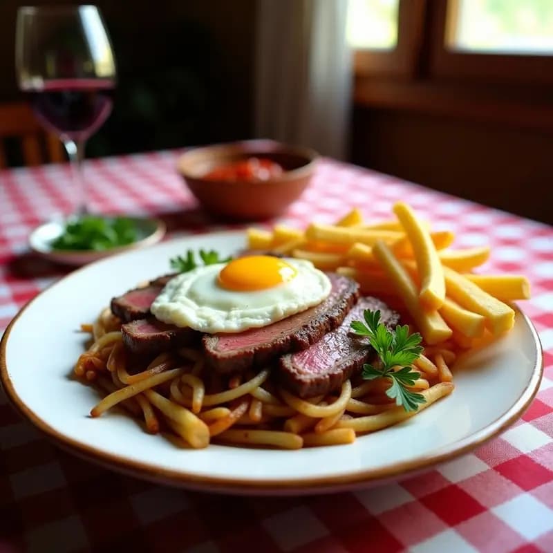 Bistec a lo Pobre con Cebolla y Papas Fritas: Receta Chilena Reconfortante