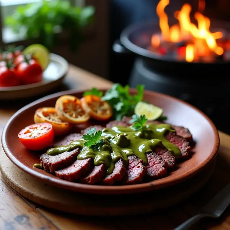 Bistec a la Talla con Salsa Chipotle: Receta Mexicana de Res a la Parrilla con Aguacate