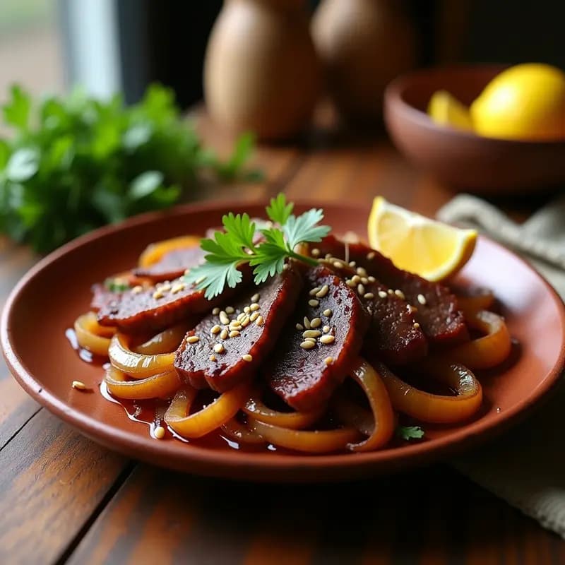 Bistemaya de Hígado y Cebolla: Plato egipcio keto y alto en hierro