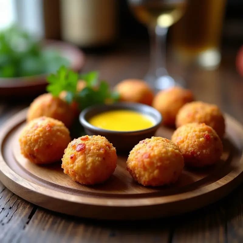 Bitterballen Holandesas de Carne Picada y Especias: Croquetas Crujientes para Aperitivo