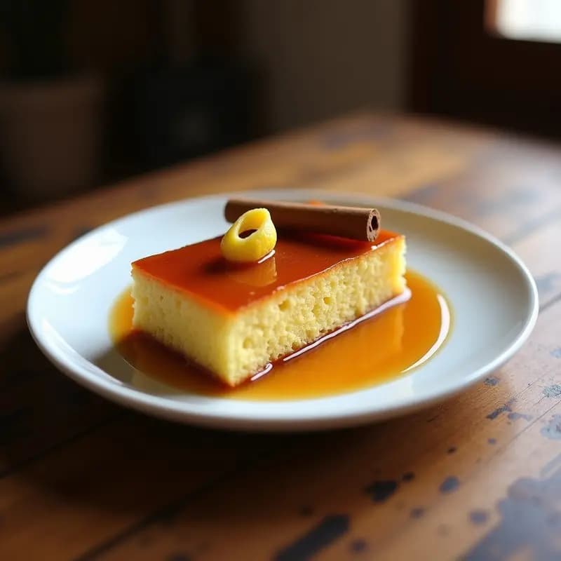 Bizcocho Borracho con Almíbar de Ron: Postre Tradicional Canario