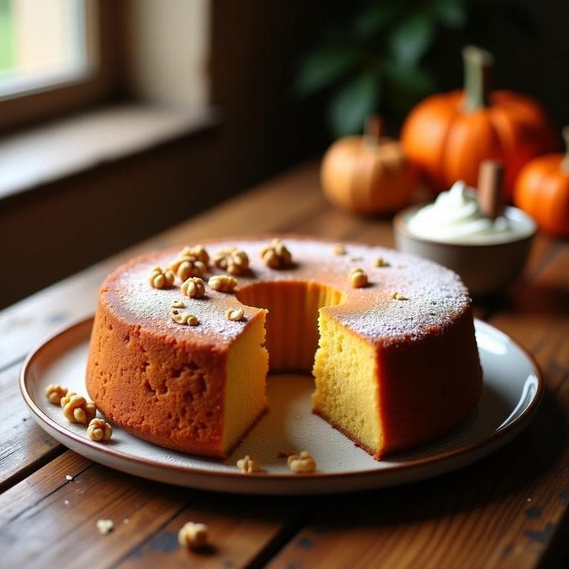 Bizcocho de Calabaza y Especias: Receta en Olla Lenta con Toque de Canela y Jengibre