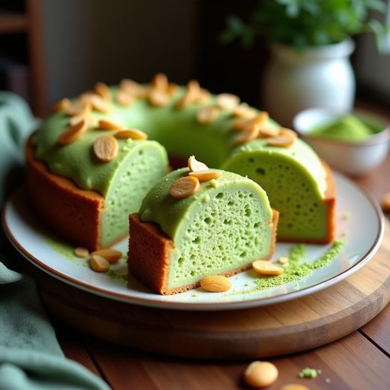 Bizcocho de Harina de Arroz y Matcha: Postre Sin Gluten y Vegano en Thermomix