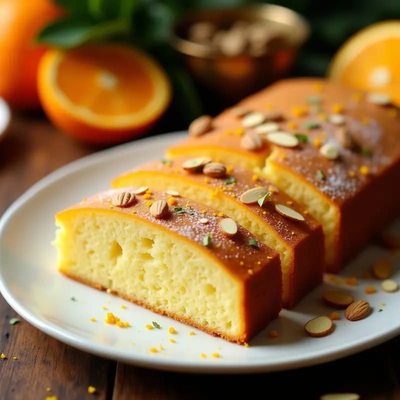 Biscocho de Naranja y Cardamomo: Postre Indio Aromático Sin Azúcar