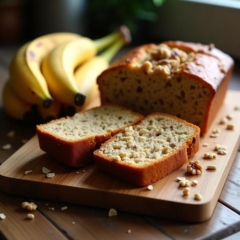 Bizcocho de Plátano y Avena: Receta Sin Huevos y Esponjosa en 30 Minutos