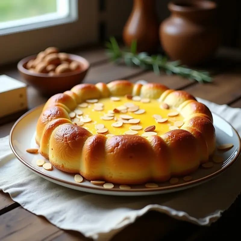 Bizcocho de Yema Tostada y Almendra: Receta de Convento Castellana en Molde