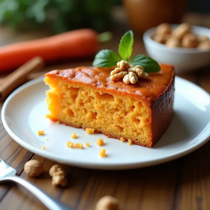 Bizcocho de Zanahoria Vegano: Receta Sin Horno y con 5 Ingredientes