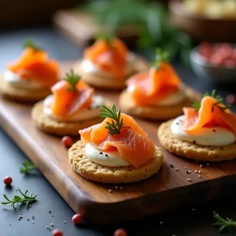Blinis de Trigo Sarraceno con Salmón Ahumado: Entrante Ruso Sin Gluten para Ocaciones