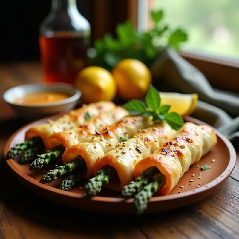 Bneys de Espárragos y Queso Halloumi: Aperitivo Armenio a la Parrilla